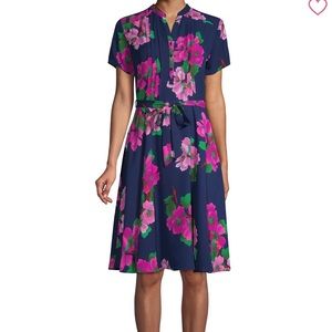 NWT Nanette Lepore Navy floral dress